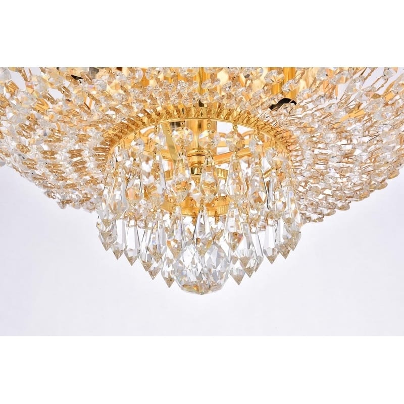 Fleur Illumination 6 light Gold Flush Mount