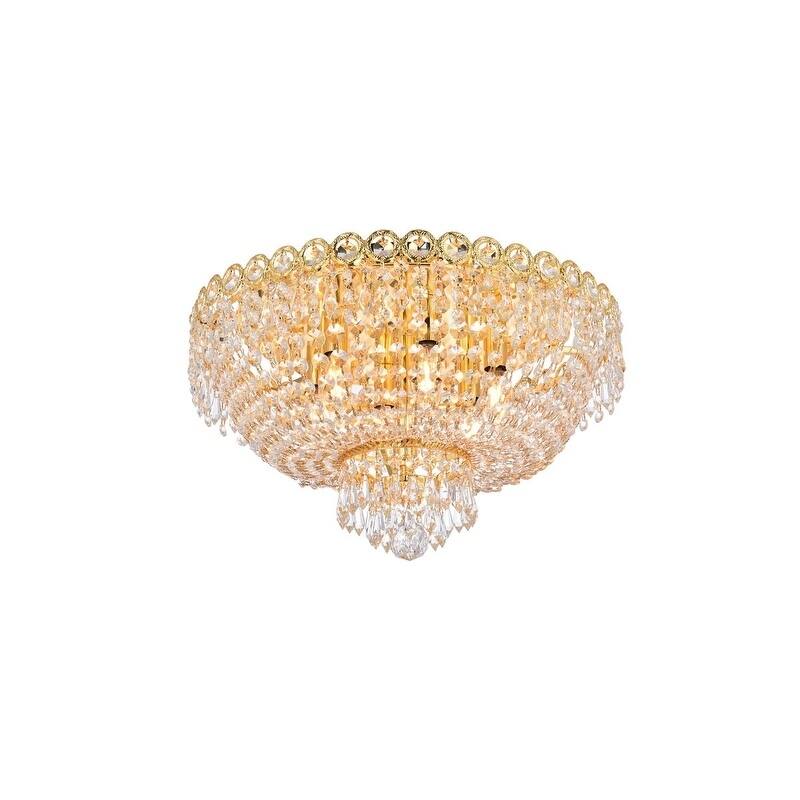 Fleur Illumination 6 light Gold Flush Mount