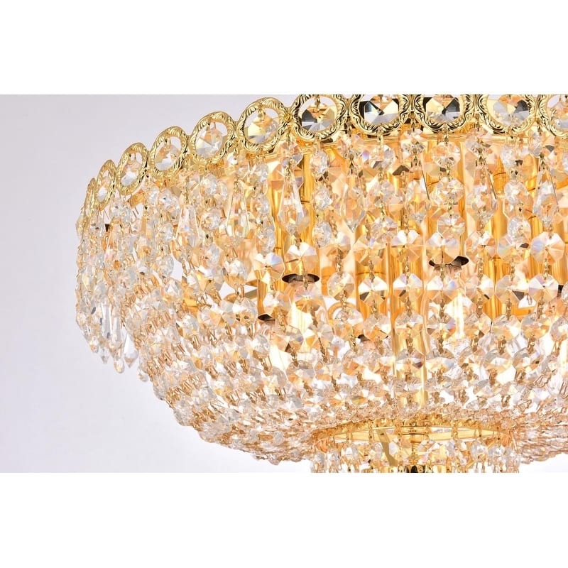 Fleur Illumination 6 light Gold Flush Mount