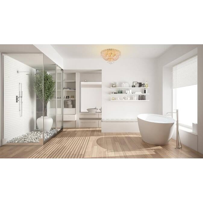 Fleur Illumination 6 light Gold Flush Mount