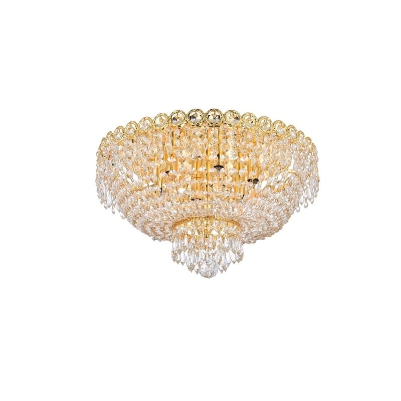 Fleur Illumination 6 light Gold Flush Mount