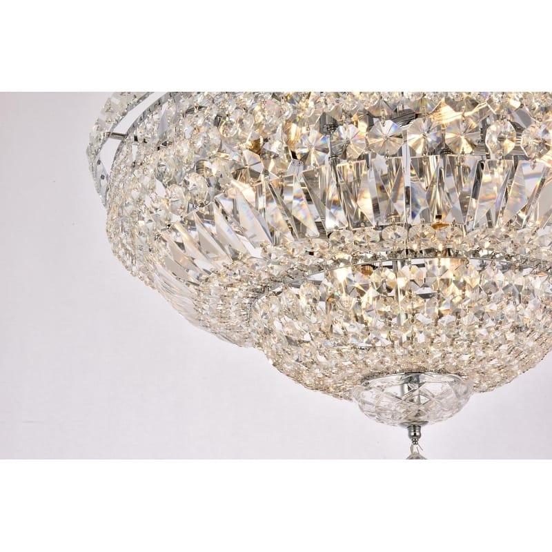 Fleur Illumination 12 light Chrome Flush Mount