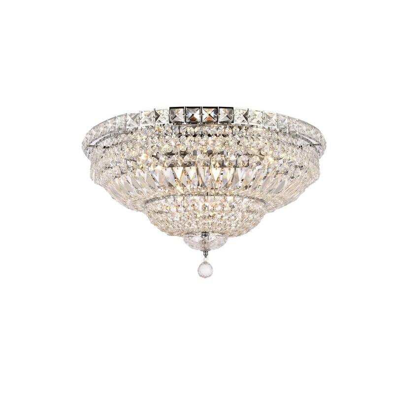 Fleur Illumination 12 light Chrome Flush Mount