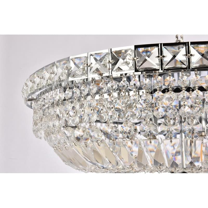 Fleur Illumination 12 light Chrome Flush Mount