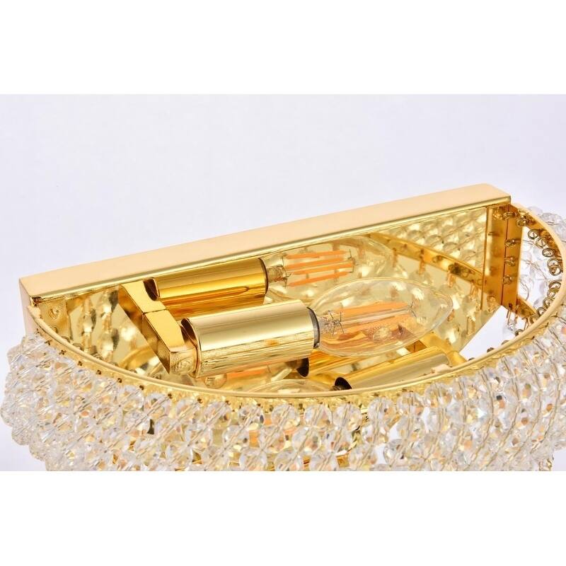 Fleur Illumination 2 light Gold Wall Sconce