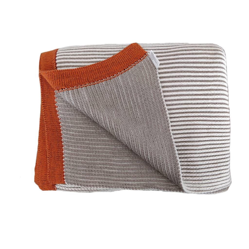 Bira Stripped Cotton Throw Blanket