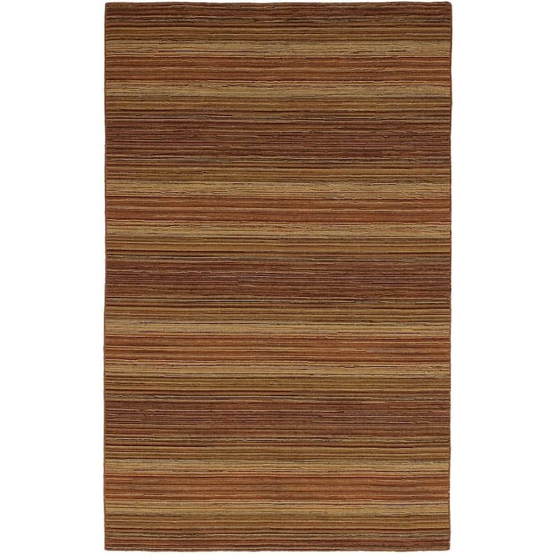 Flat-weave Manhattan Blue, Red Wool Kilim