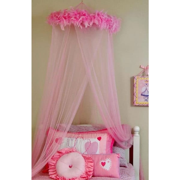 pink mosquito nets