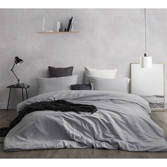 BYB Duvet Cover Glacier Gray Supersoft Bedding