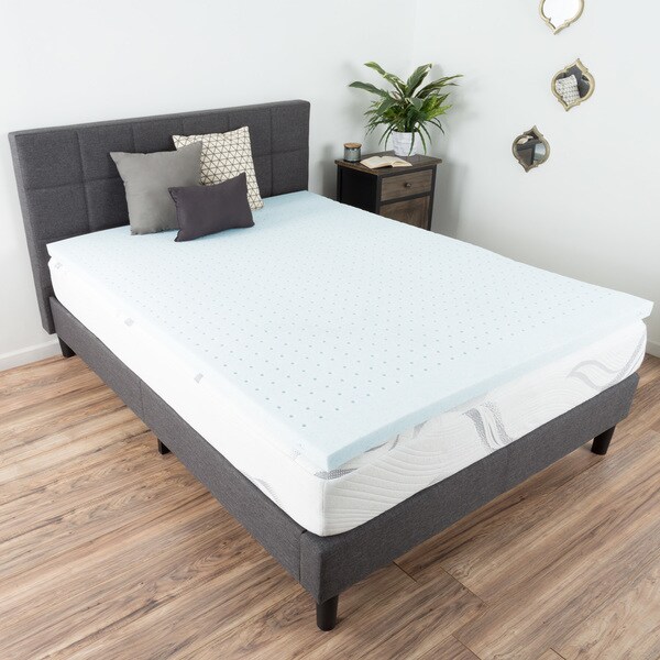 Shop Bluestone 2-inch Gel Infused Memory Foam Mattress ...