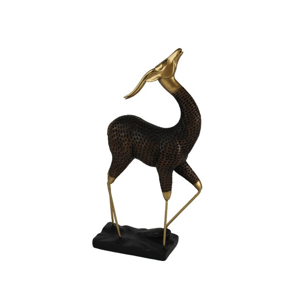 Shop Sagebrook Home POLYRESIN GAZELLE FIGURINE, BROWN - On Sale ... Sagebrook Home POLYRESIN GAZELLE FIGURINE, BROWN