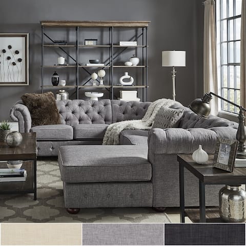 Knightsbridge Chesterfield U-Shape Sectional by iNSPIRE Q Artisan