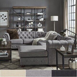 Knightsbridge Chesterfield U-Shape Sectional by iNSPIRE Q Artisan