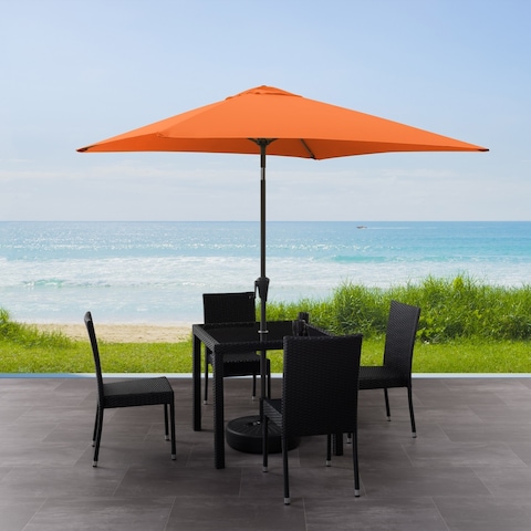 CorLiving 9ft Square Tilting Patio Umbrella