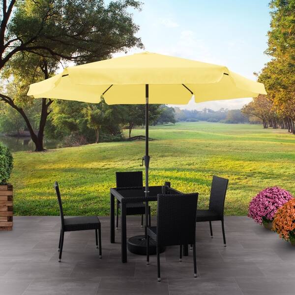 Shop Black Friday Deals On Corliving 10ft Round Tilting Patio Umbrella Overstock 20667035