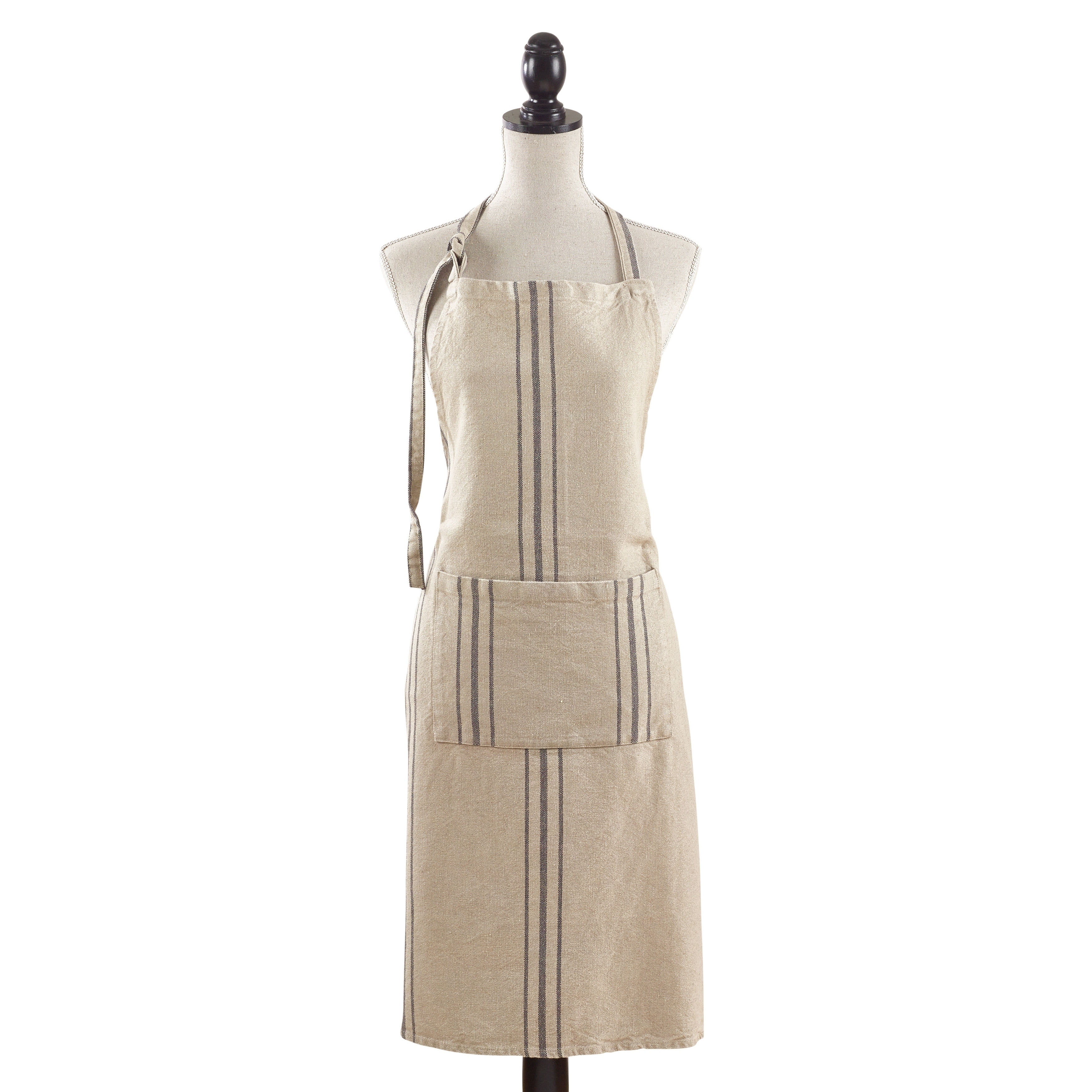 Classic Striped Linen Apron