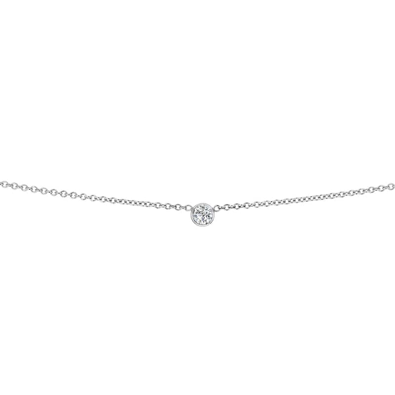 Annello by Kobelli 14k Gold 1/6ct TDW Diamond Adjustable Choker