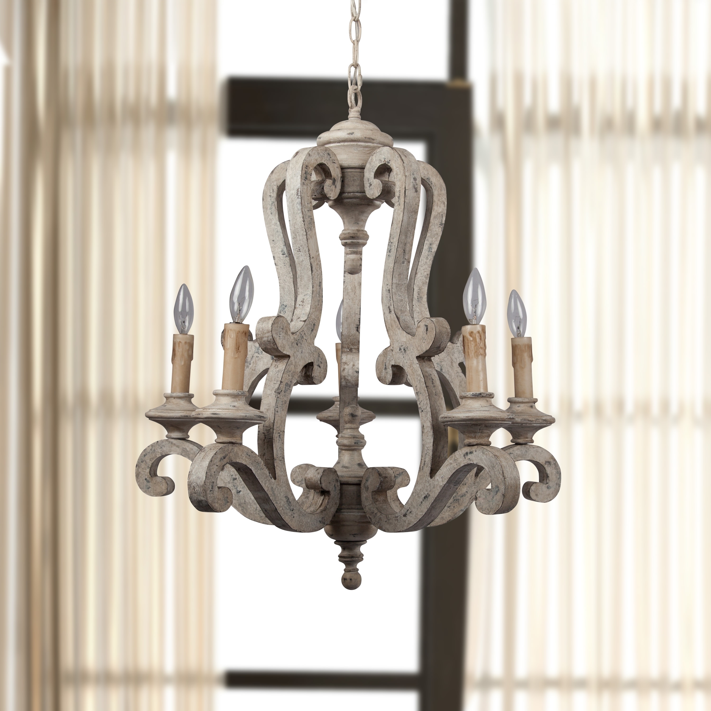 5-Light Candle-style Chandelier - Chandeliers For Bedrooms by Overstock.com