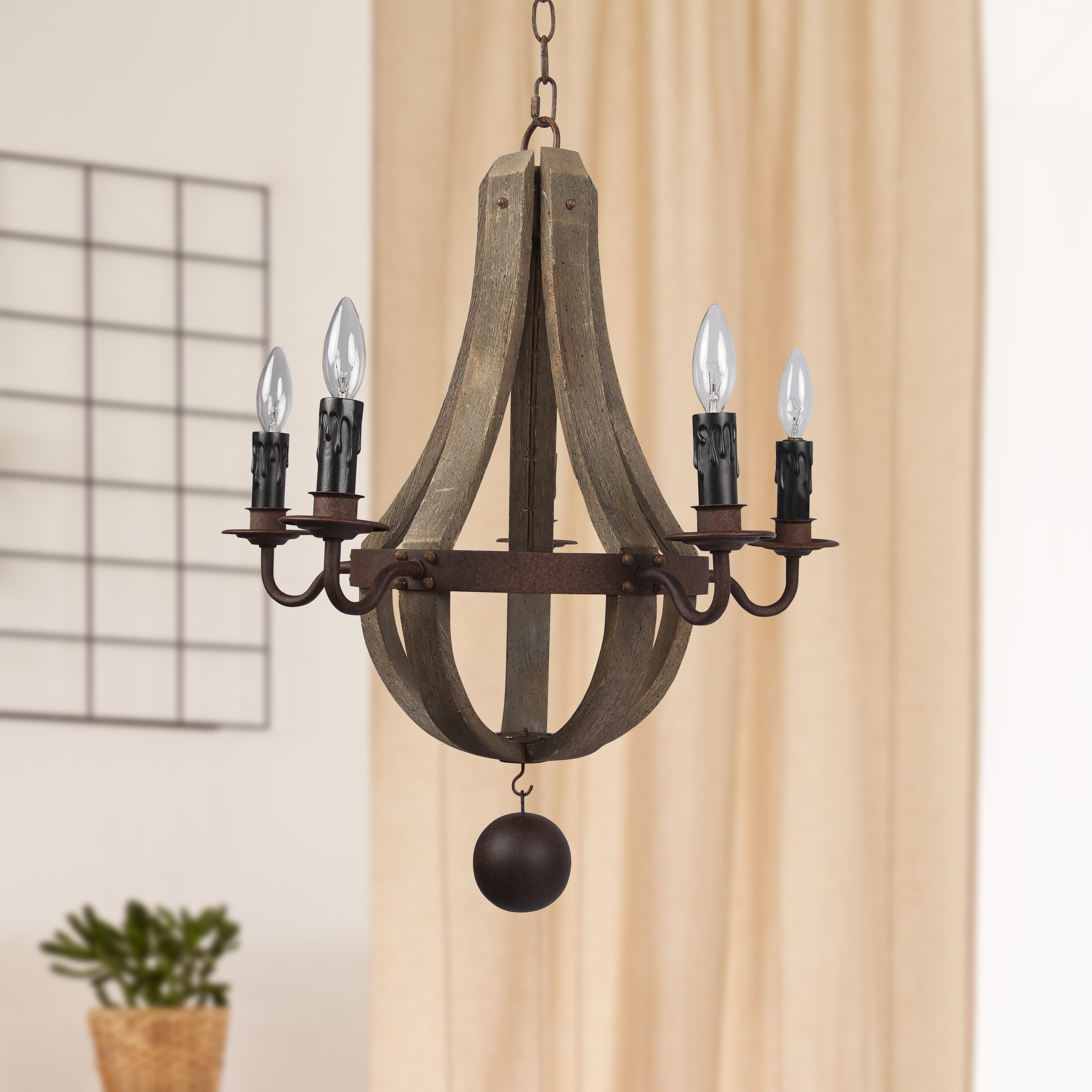 5-Light Candle-style Chandelier - Chandeliers For Bedrooms by Overstock.com