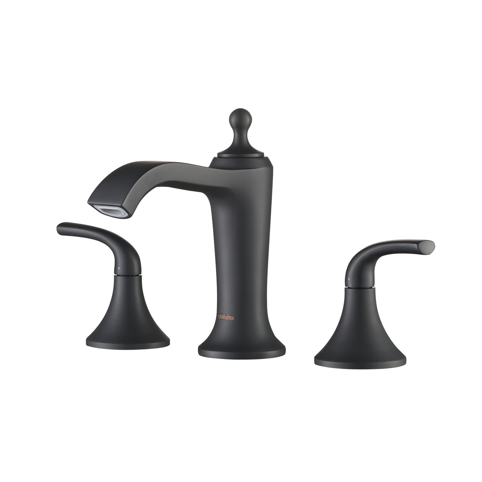 Stufurhome Brantley Chrome Bathroom Faucet Set In Matte Black Stufurhome Brantley Chrome
