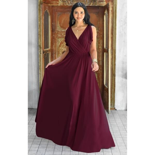 long flowy backless dresses Boat Neck Cap Sleeve Midi Dress – shopellablu