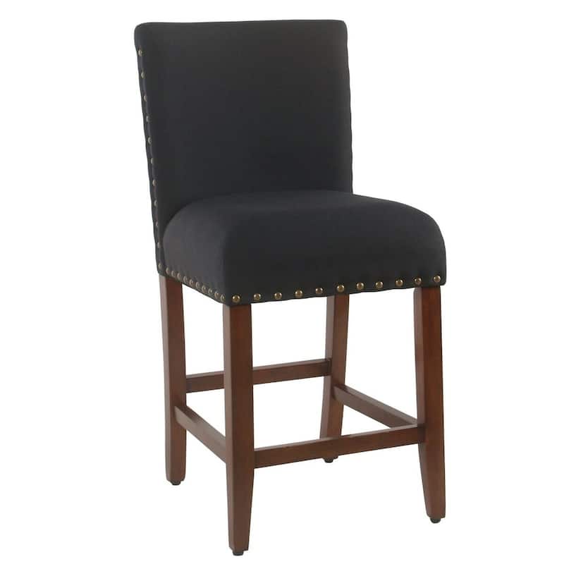 Porch & Den Robin 24" Counter Stool with Nailheads - 24 inches