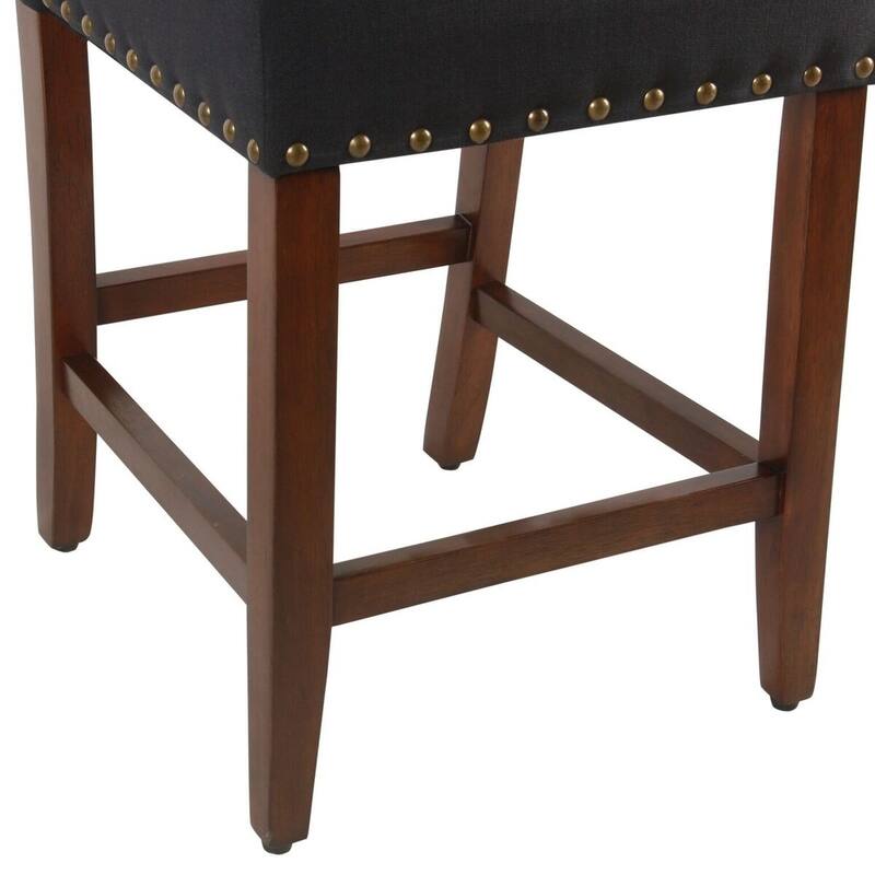 Porch & Den Robin 24" Counter Stool with Nailheads - 24 inches