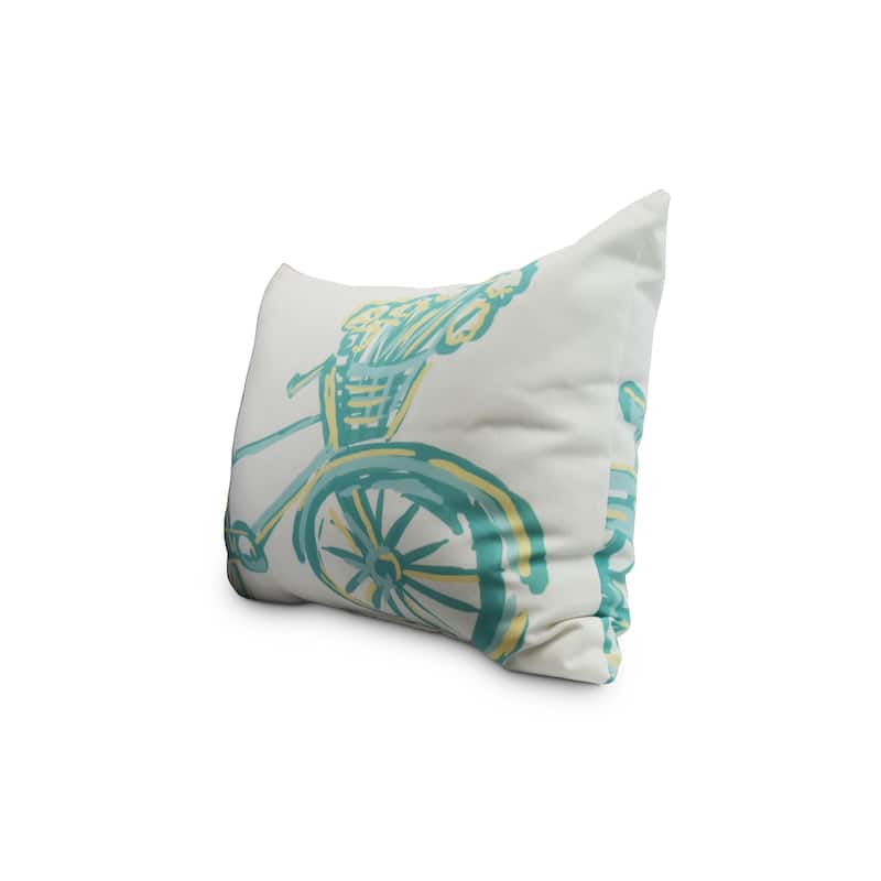 14 x 20 inch Green Decorative Abstract Outdoor Pillow