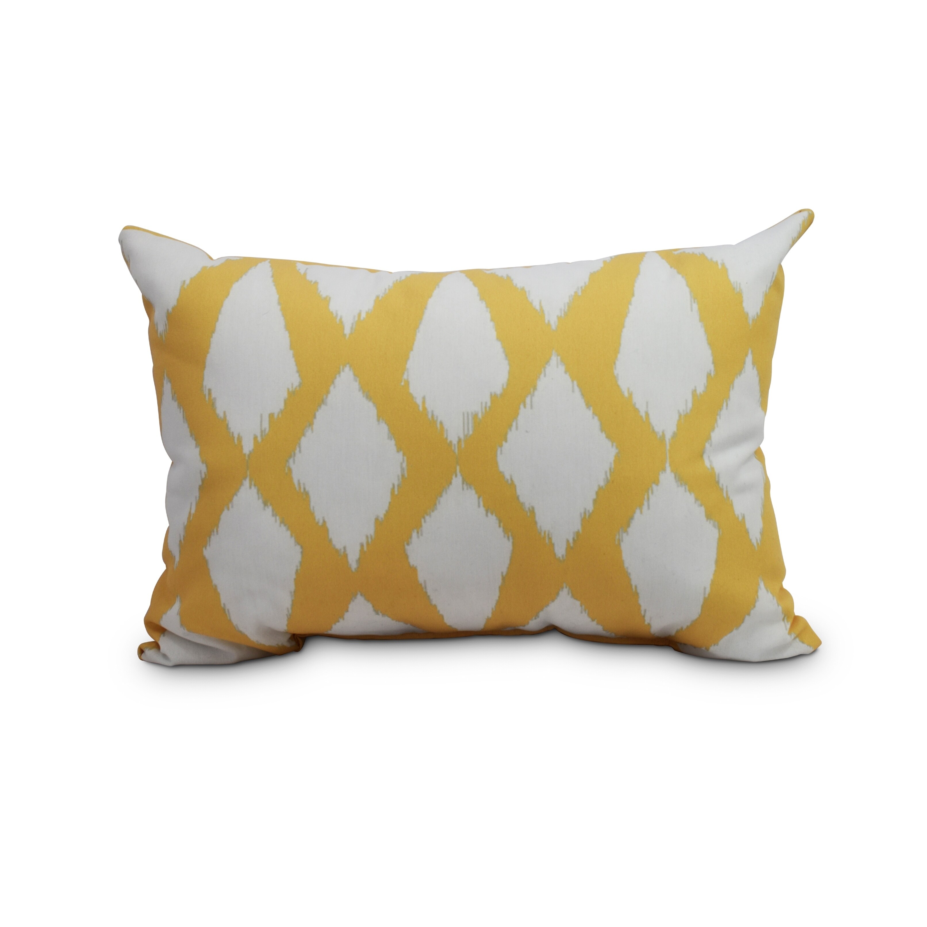14 x 20 inch Yellow Decorative Abstract Outdoor Pillow