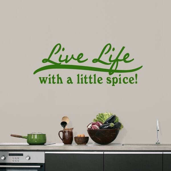 Live Life With A Little Spice Wall Decals Bed Bath & Beyond 20675696