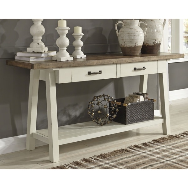 Stownbranner Two-tone Casual Sofa Table