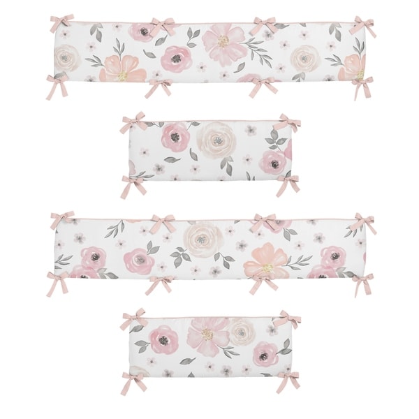 Shop Sweet Jojo Designs Pink and Grey Watercolor Floral ...