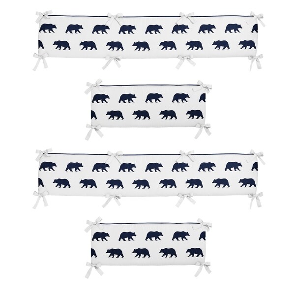 navy blue bumper pads