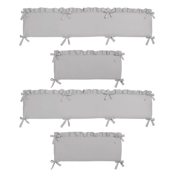 grey bumper pads for crib