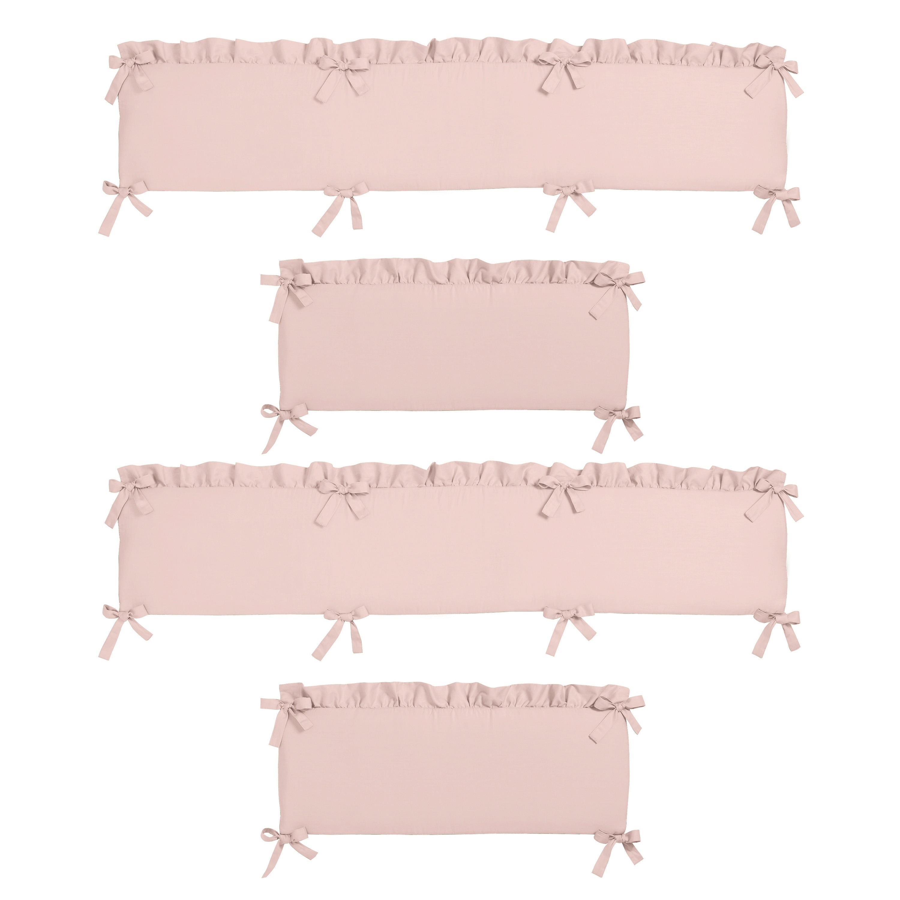 pink crib bumper pad