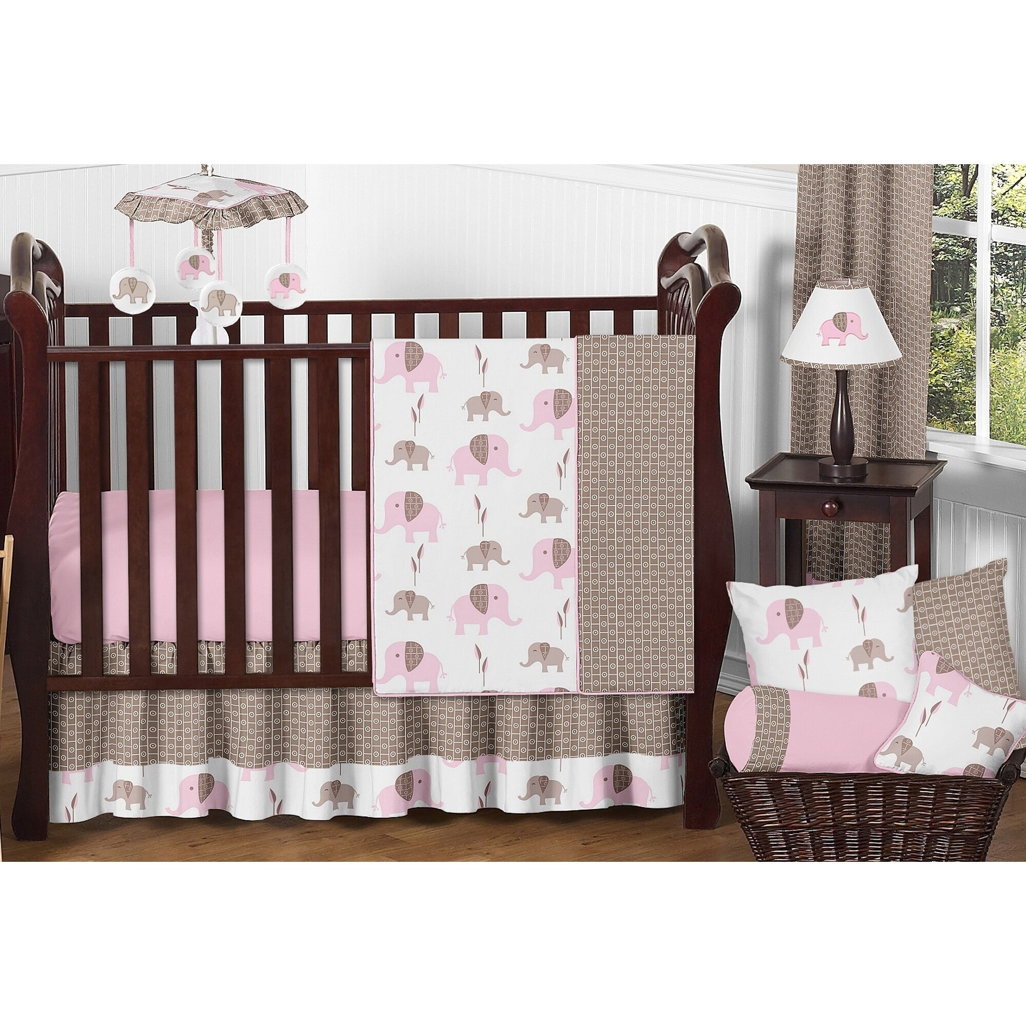 Sweet Jojo Designs Crib Bedding Set Mod Jungle 11pc Orice