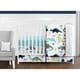 preview thumbnail 1 of 3, Sweet Jojo Designs Blue and Green Mod Dino Modern Dinosaur Collection 11-piece Bumperless Crib Bedding Set