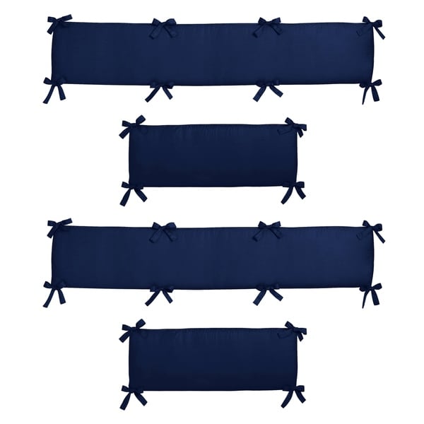 navy blue crib bumper