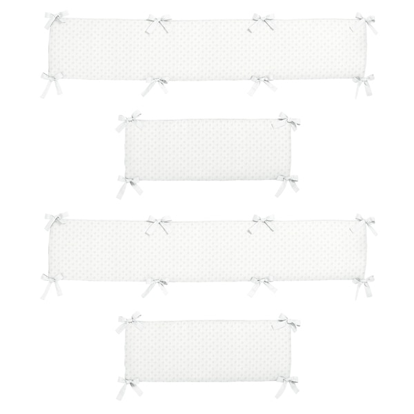 white crib bumper pads