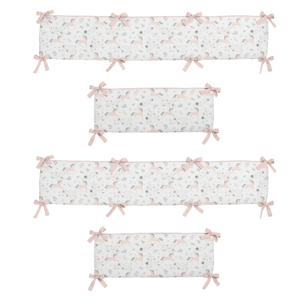 baby girl crib bumper