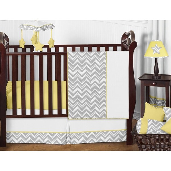 yellow crib set