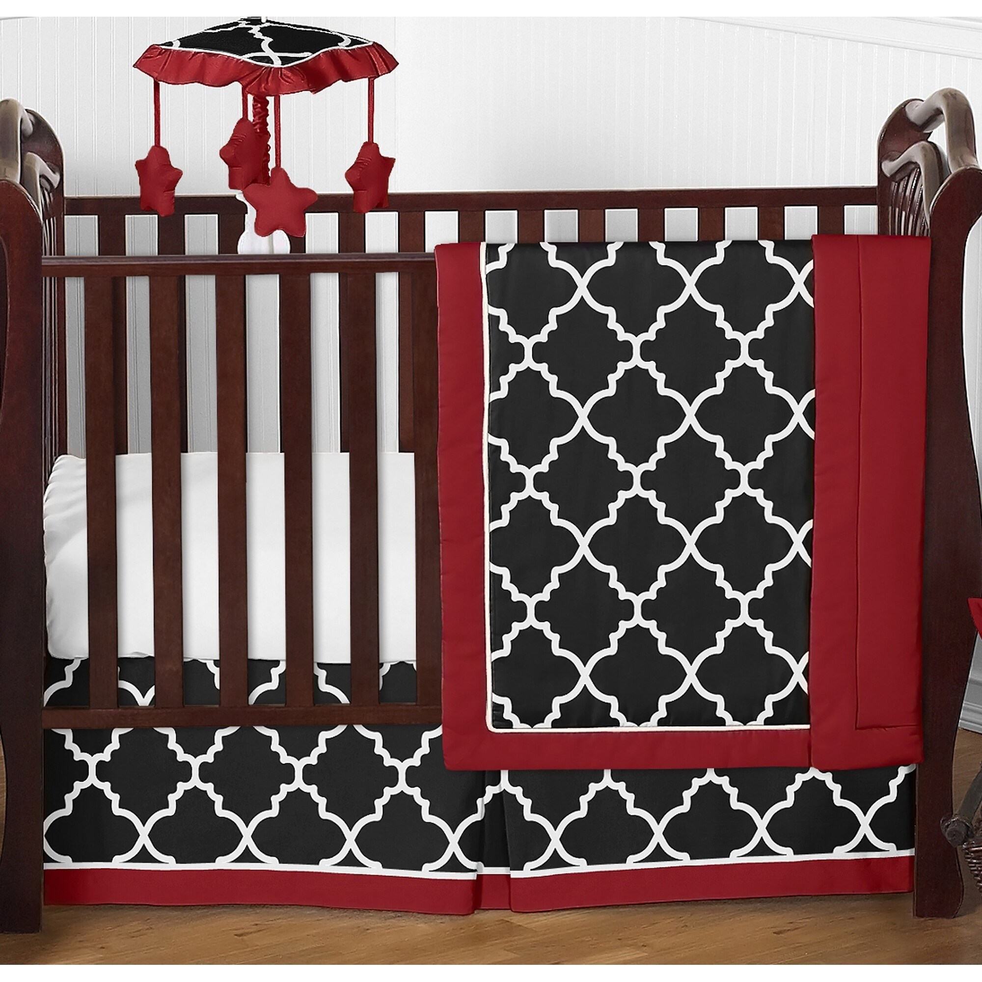 Shop Sweet Jojo Designs Trellis 4 Piece Bumperless Crib Bedding