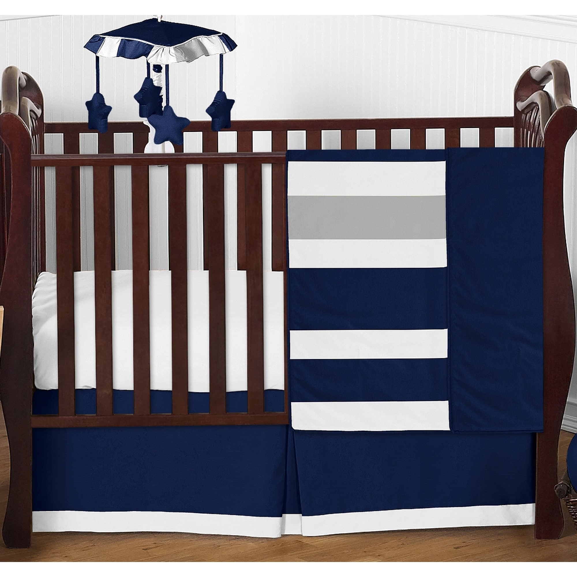 striped crib bedding