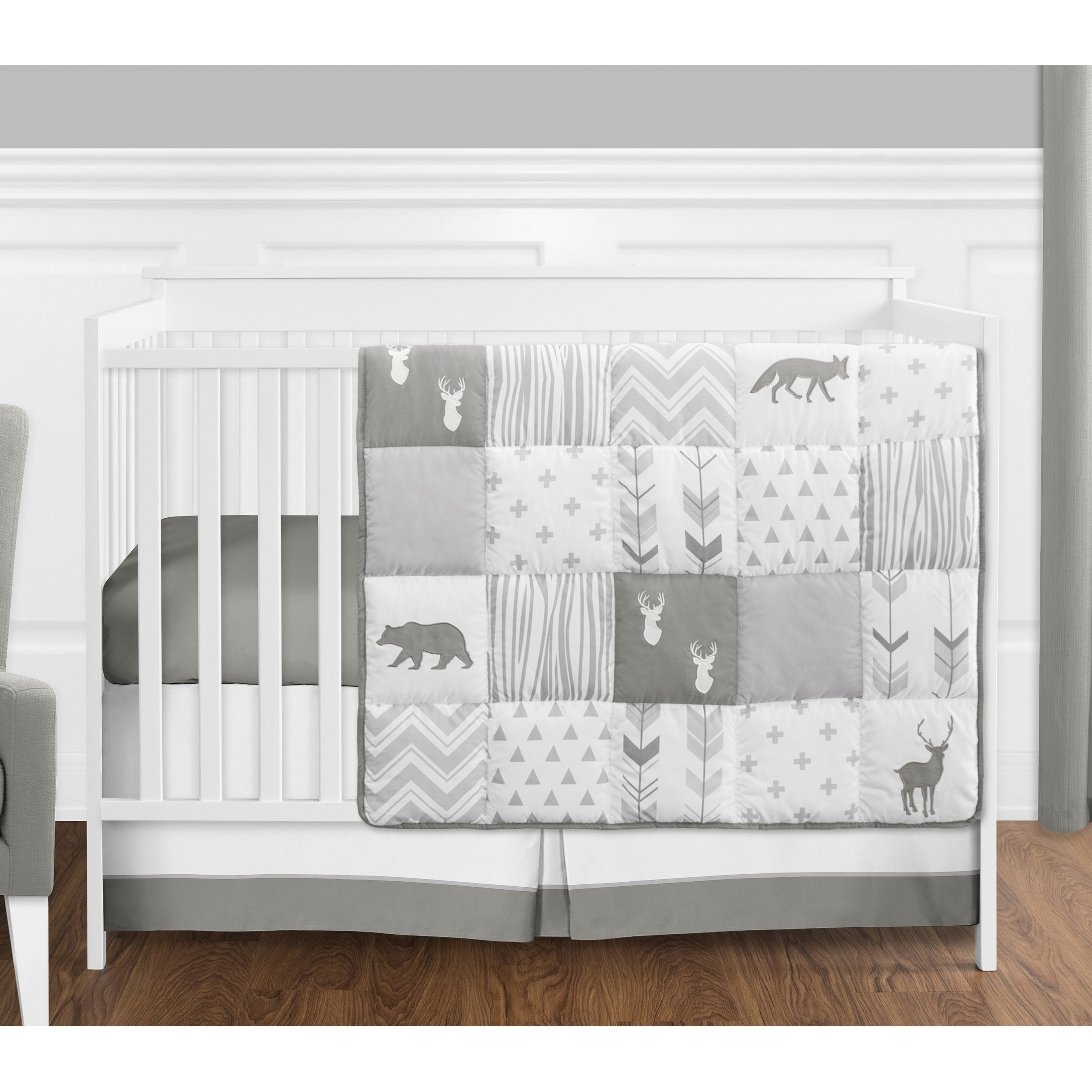 grey nursery bedding set