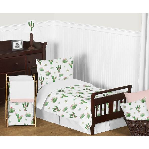Shop Sweet Jojo Designs Pink And Green Boho Watercolor Cactus