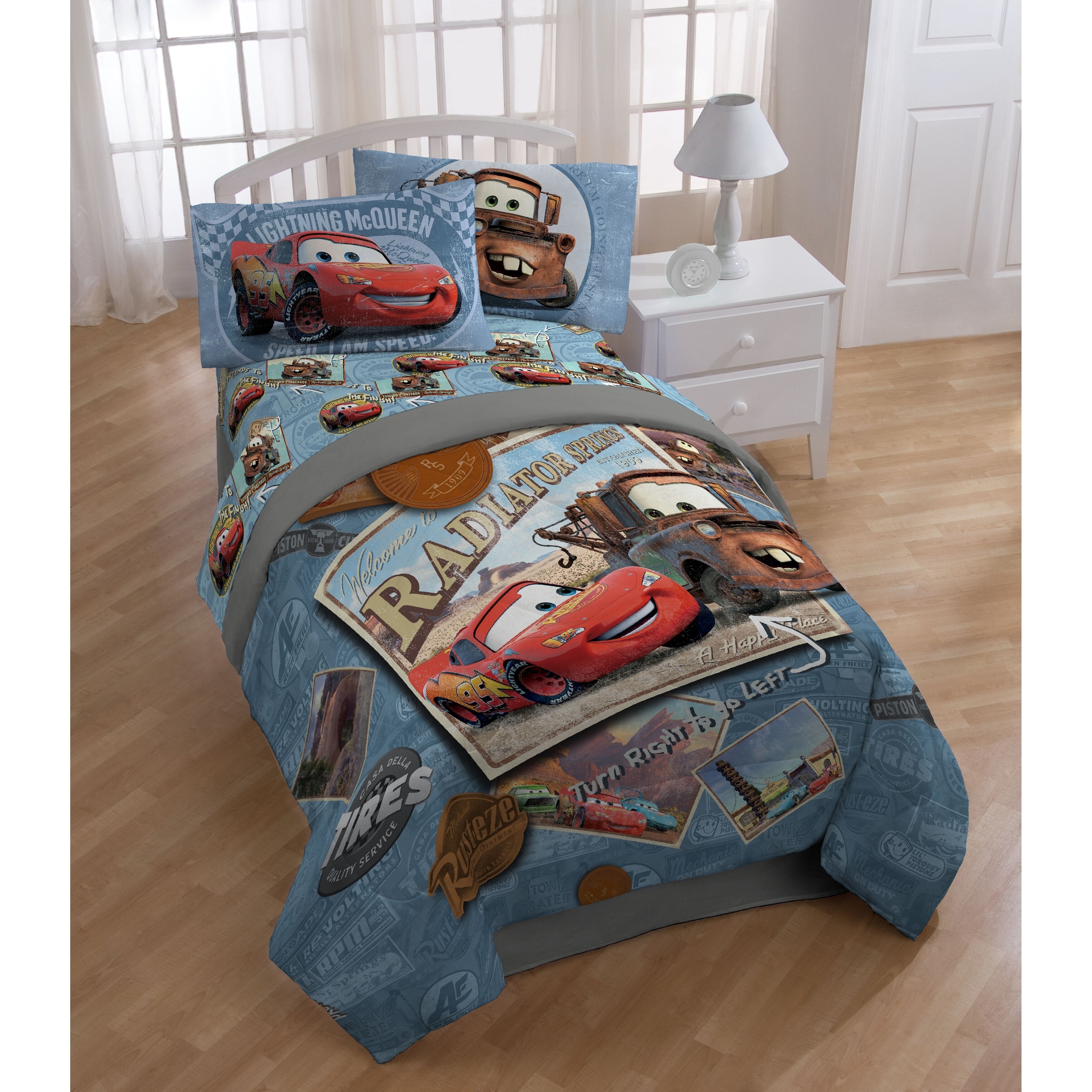 Shop Disney Pixar Cars Tune Up Reversible Twin Full Comforter On