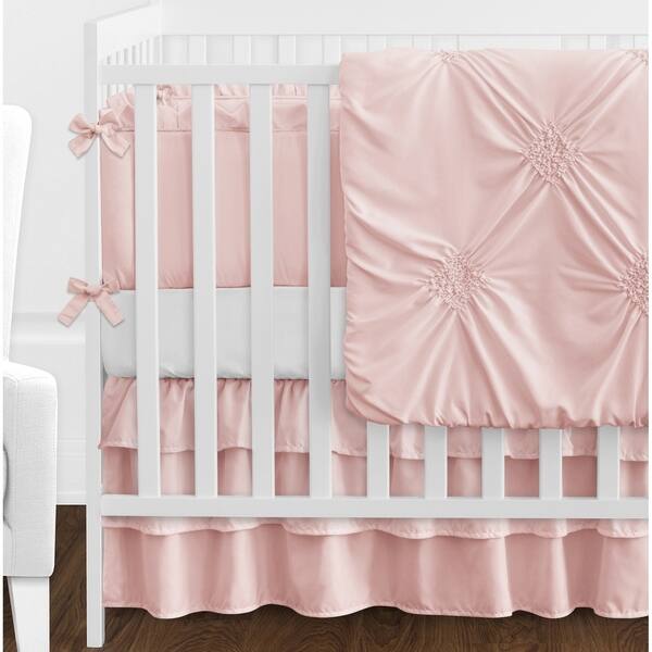 Shop Sweet Jojo Designs Solid Color Blush Pink Shabby Chic Harper