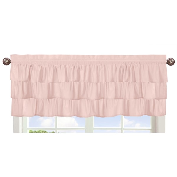 Sweet Jojo Designs Solid Color Blush Pink Shabby Chic Ruffle Sweet Jojo Designs Solid Color Blush Pink Shabby Chic Ruffle Harper Collection Window Curtain Valance Free Shipping On Orders Over 45