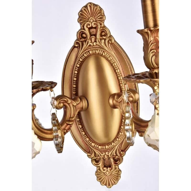 Fleur Illumination 2 light French Gold Wall Sconce