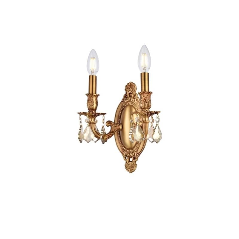 Fleur Illumination 2 light French Gold Wall Sconce